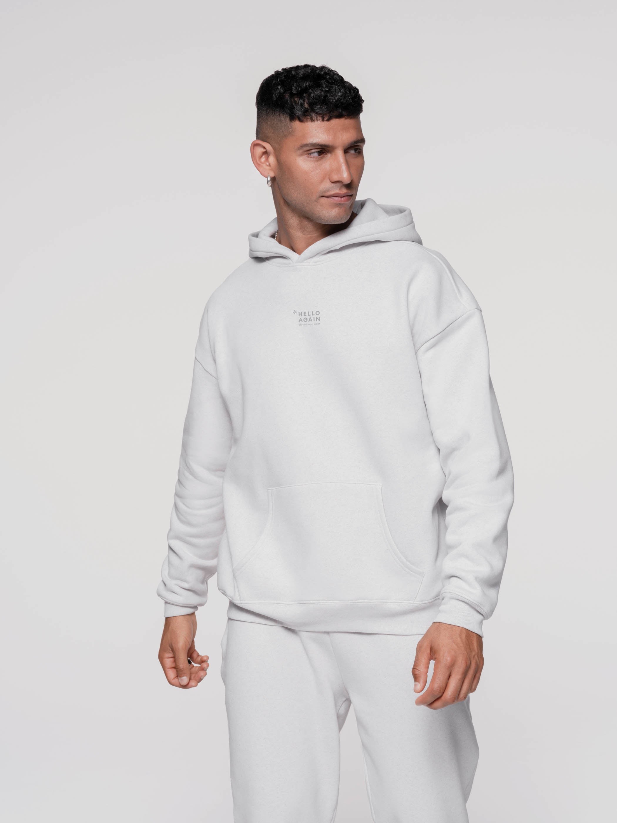 NO.3014 - HELLO AGAIN Hoodie Oversized