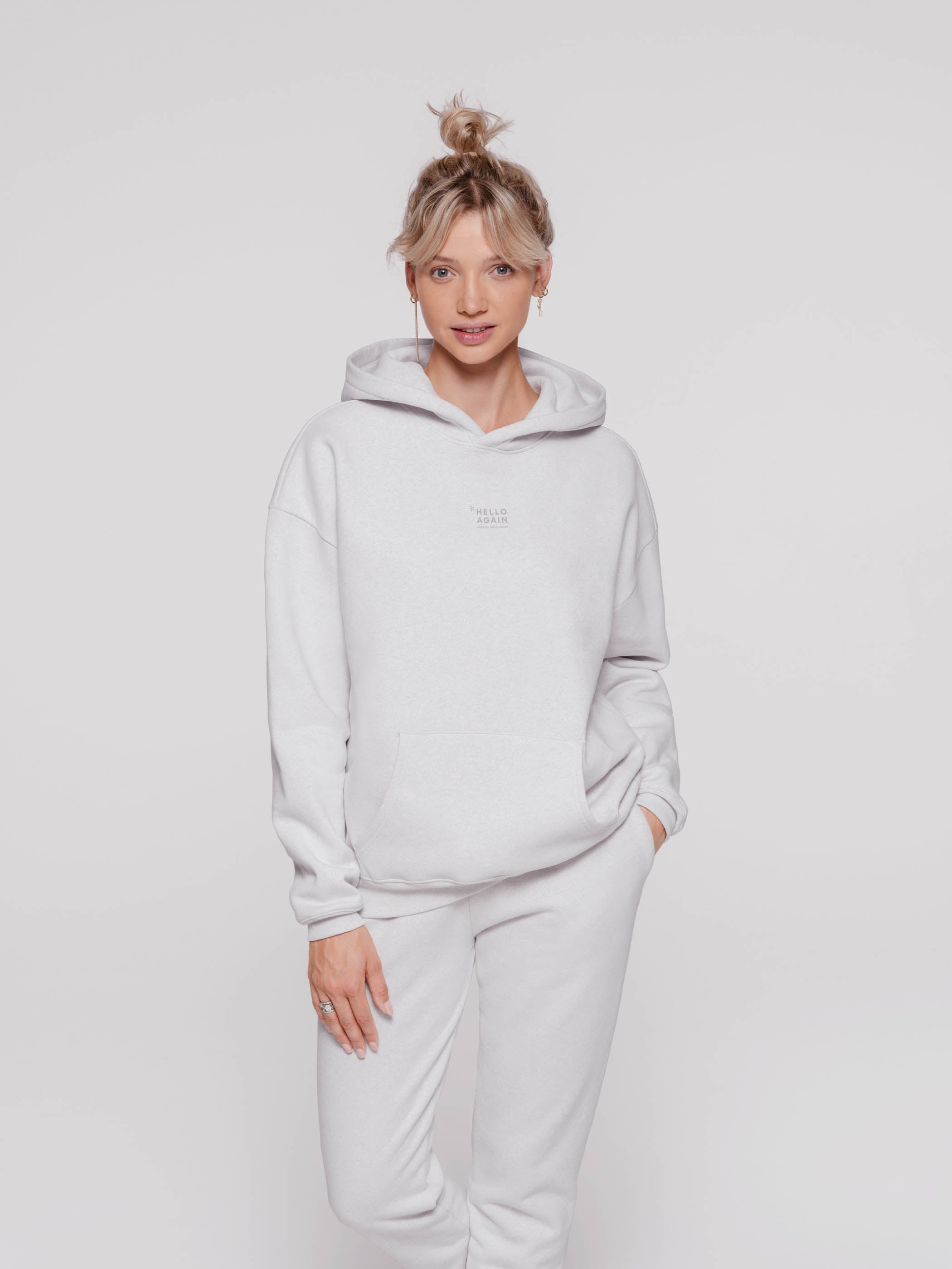 NO.3014 - HELLO AGAIN Hoodie Oversized