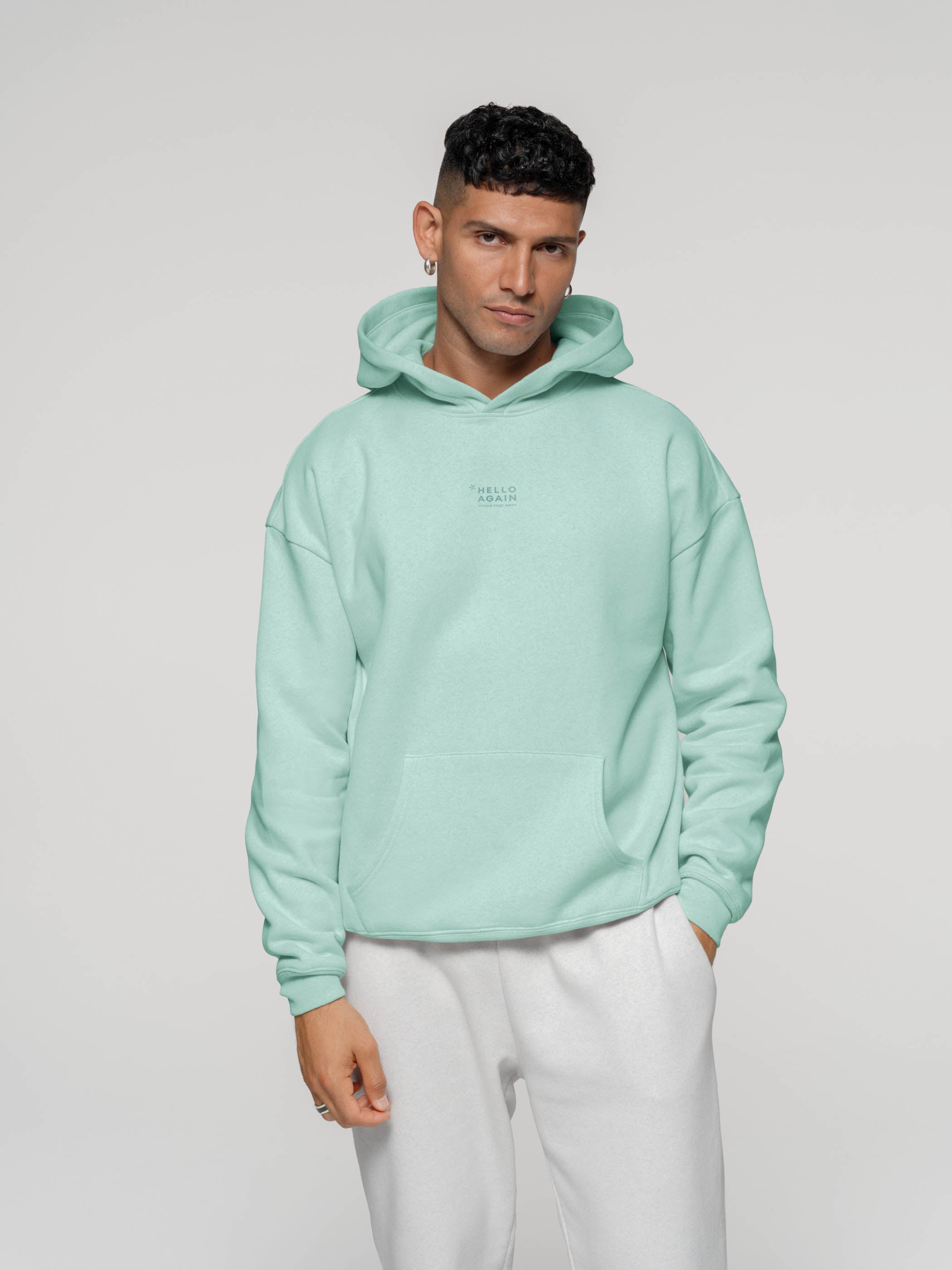 NO.3014 - HELLO AGAIN Hoodie Oversized