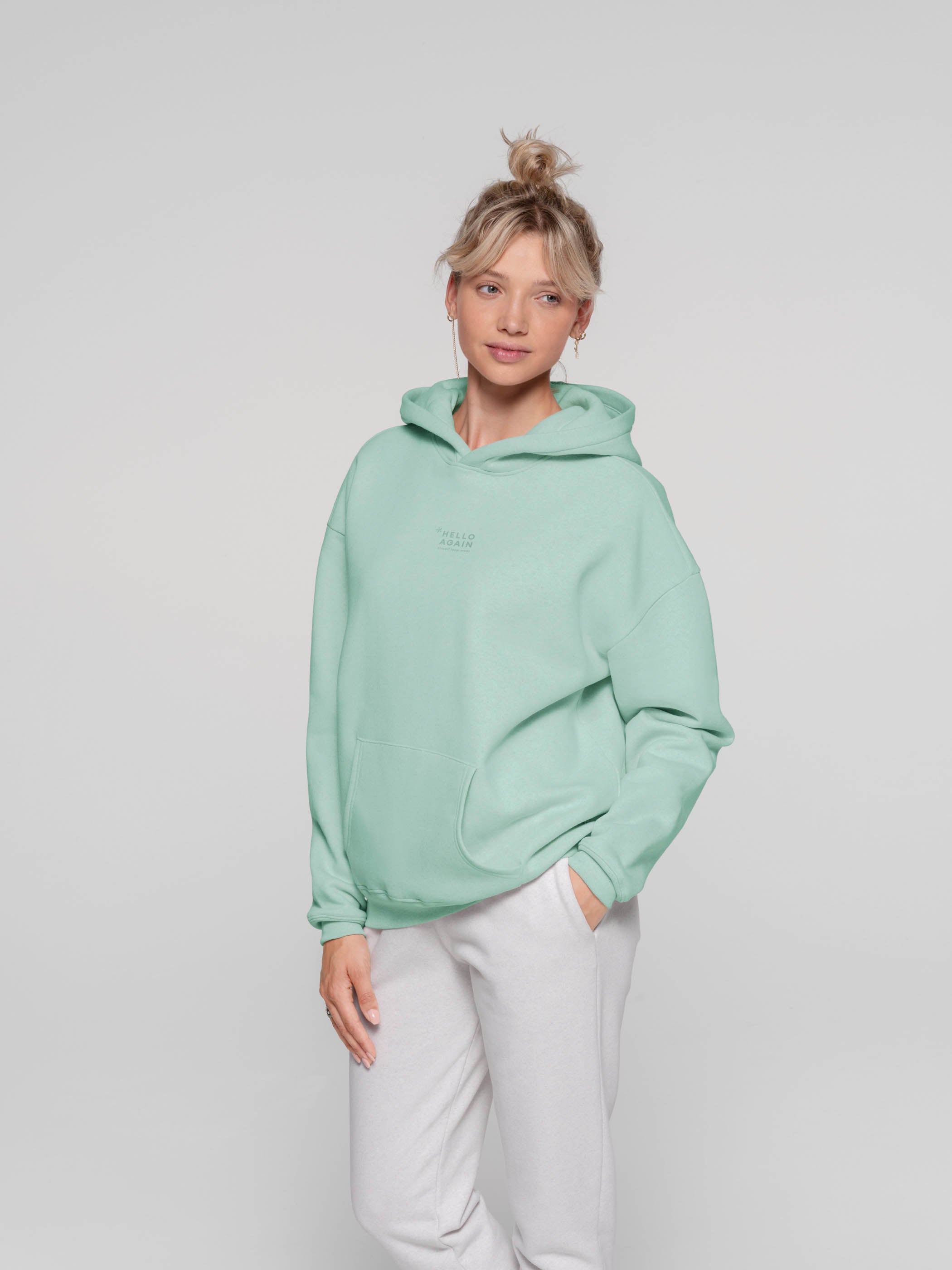 NO.3014 - HELLO AGAIN Hoodie Oversized