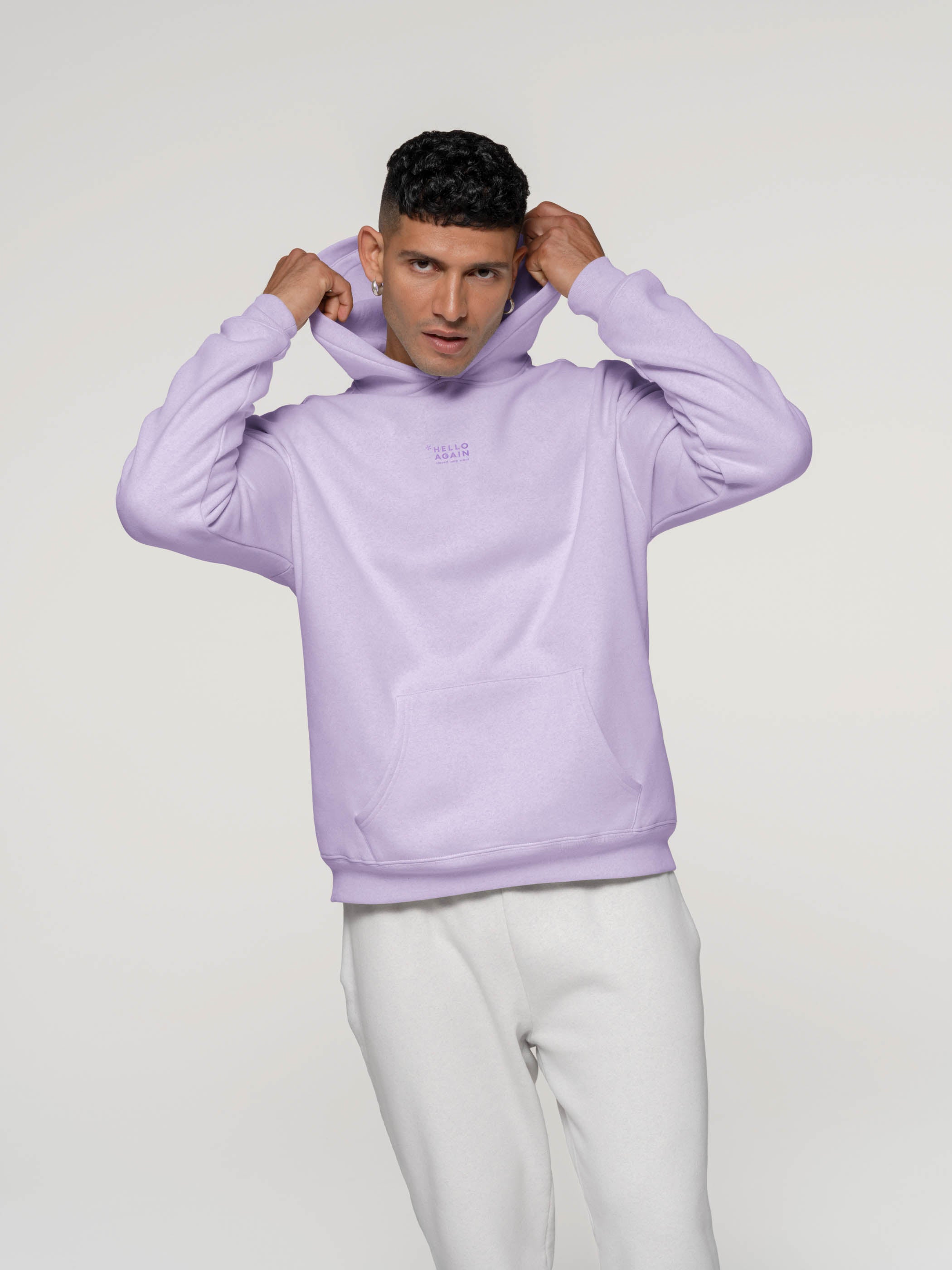 NO.3014 - HELLO AGAIN Hoodie Oversized
