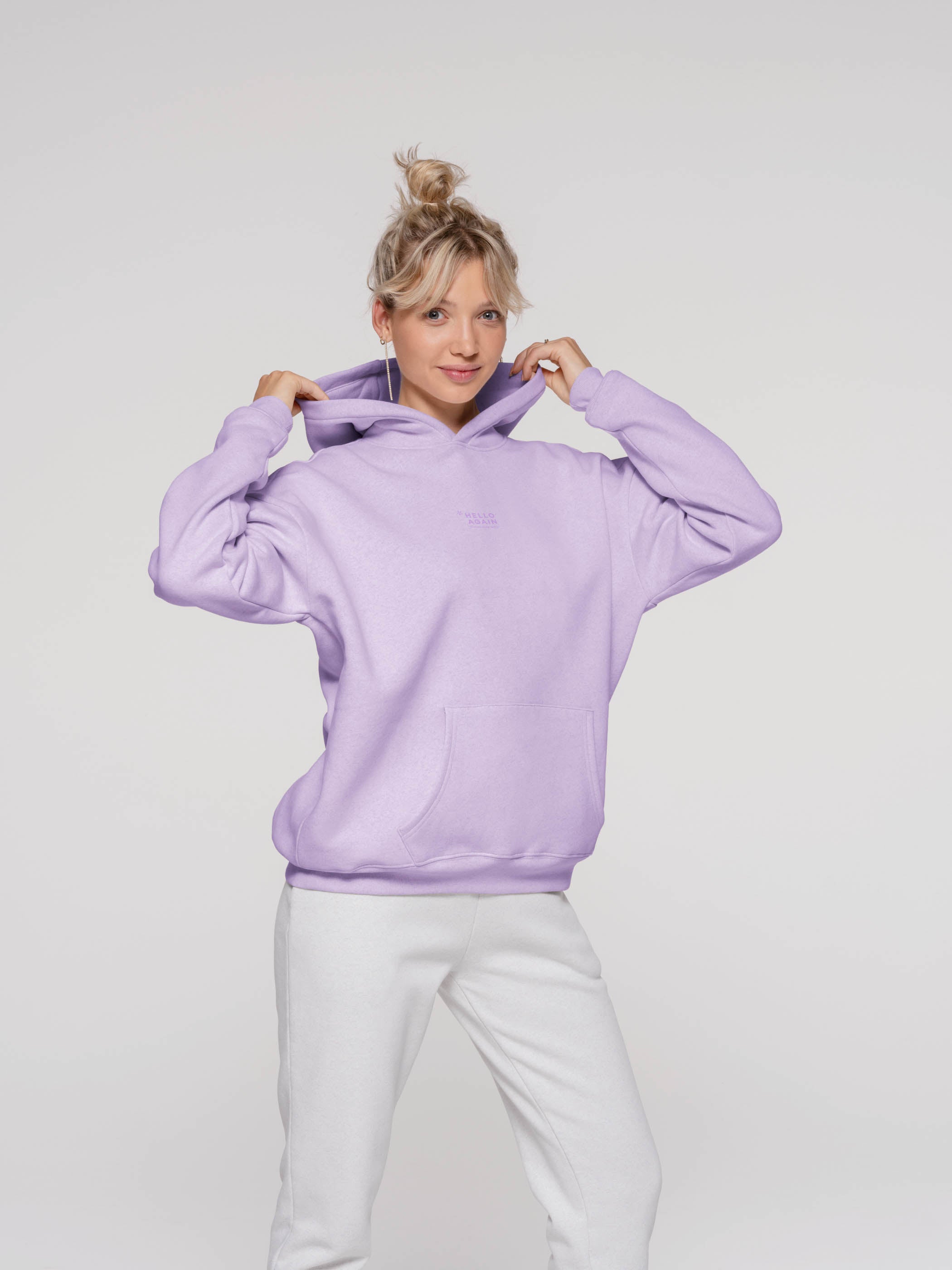 NO.3014 - HELLO AGAIN Hoodie Oversized
