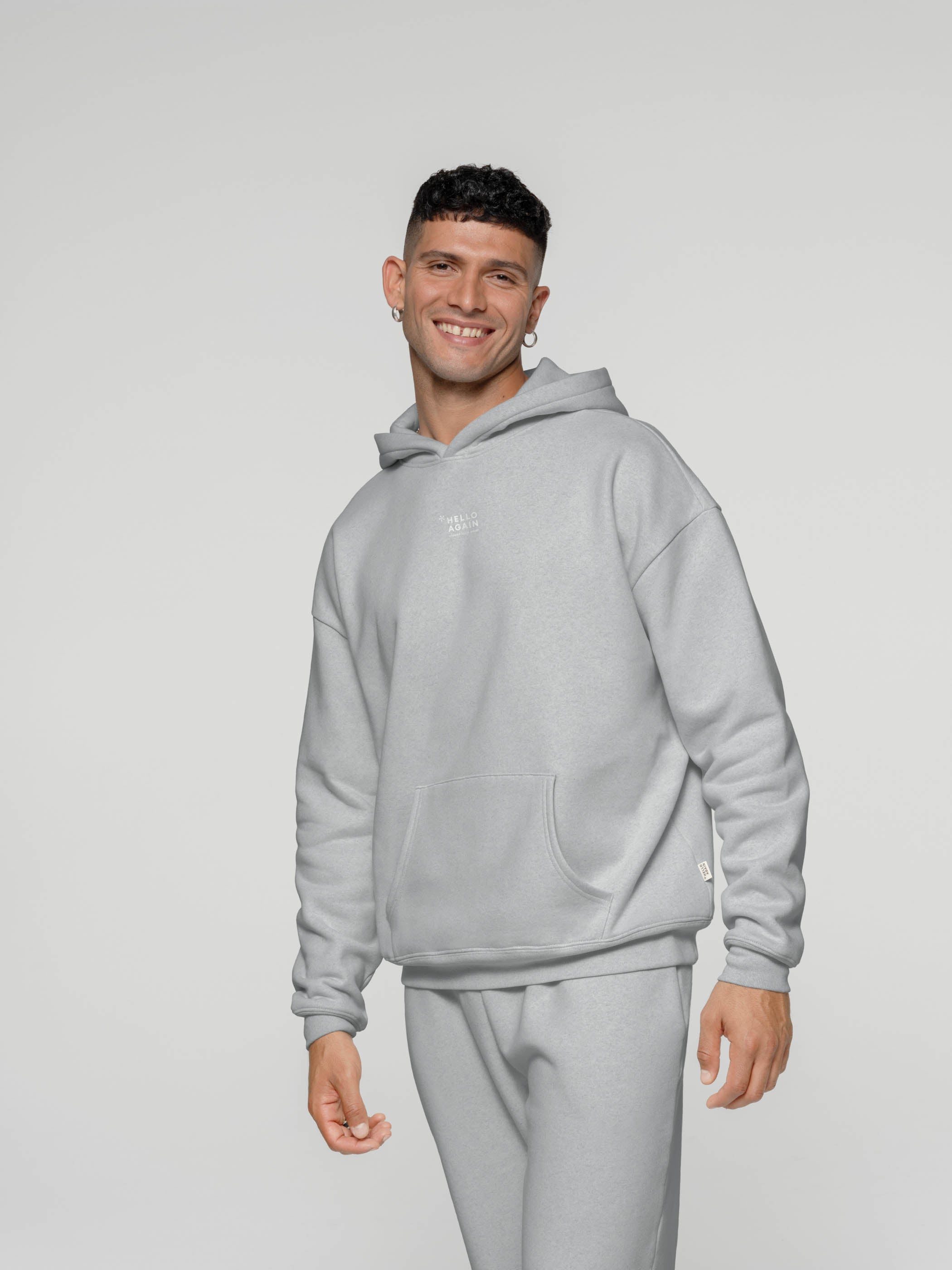 NO.3014 - HELLO AGAIN Hoodie Oversized