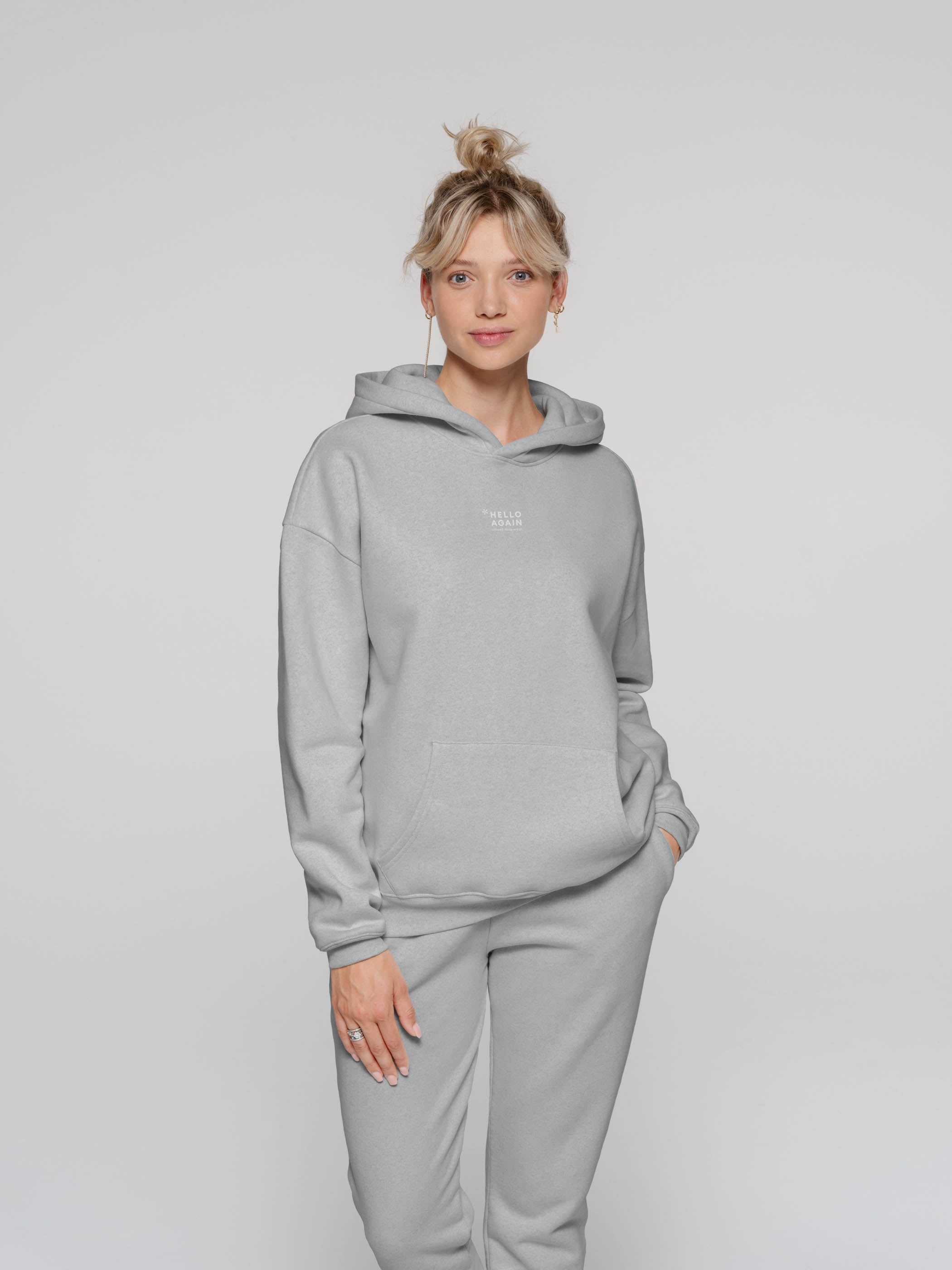 NO.3014 - HELLO AGAIN Hoodie Oversized