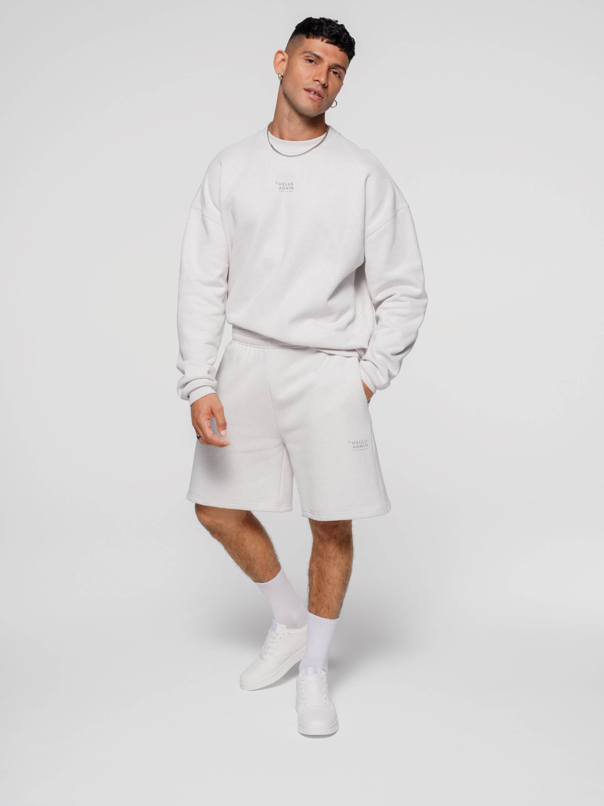 NO.3016 - HELLO AGAIN Sweatshorts
