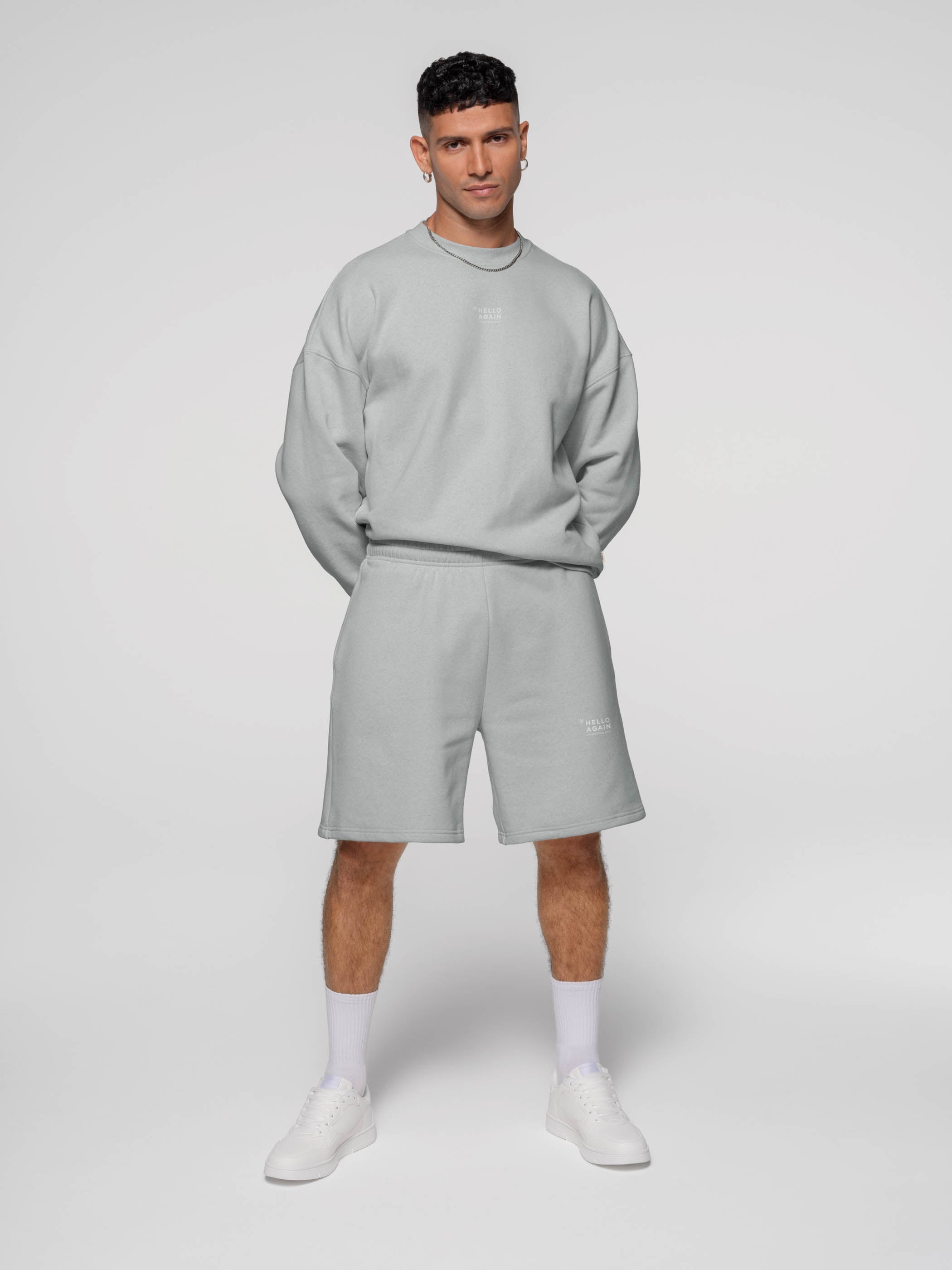 NO.3016 - HELLO AGAIN Sweatshorts